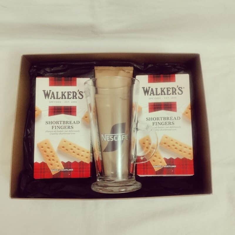 Nescafé Coffee Glass & Walker’s Shortbread Gift Hamper